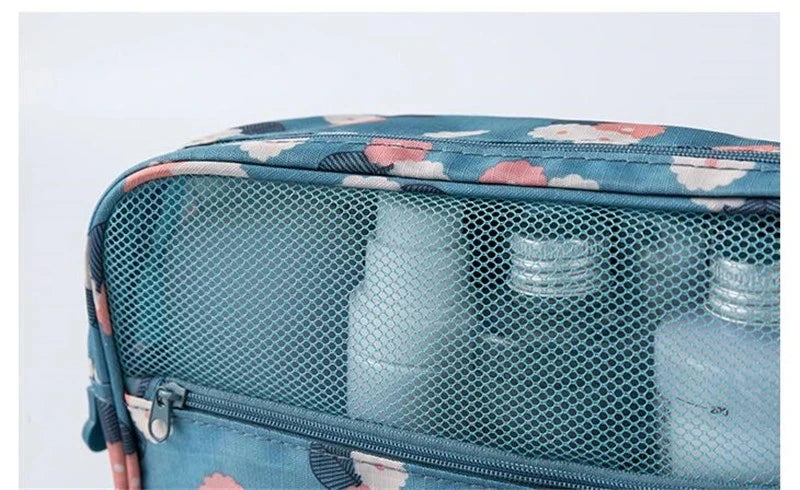 Multifunctional Travel Hook Wash Bag Cosmetics Storage Bag Waterproof Toiletries Beauty Organizer Ladies Bathroom Storage Bag