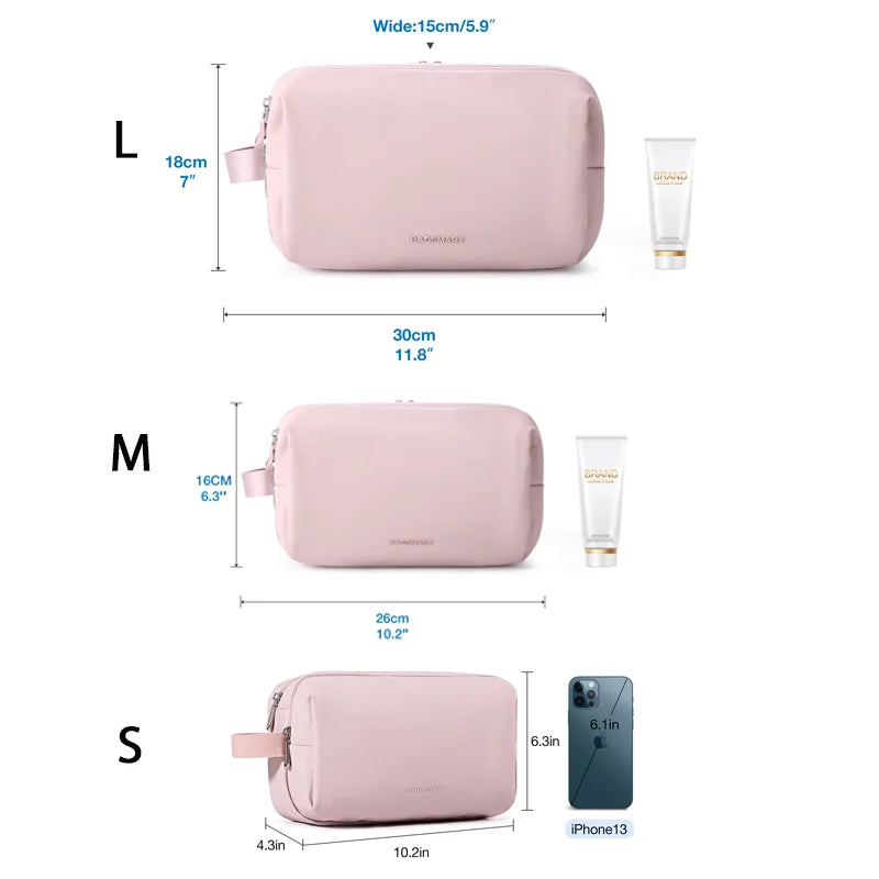 BAGSMART Toiletry Bag Men Large Capacity Men's Necessaire Travel Makeup Bag Waterproof Women Cosmetic Travel Organizer