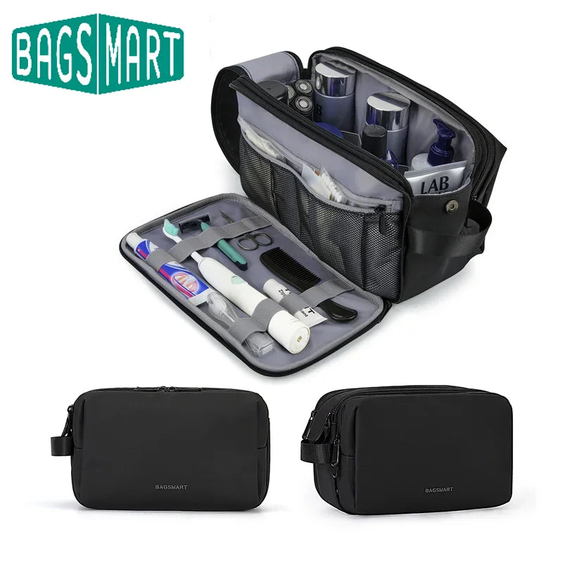 BAGSMART Toiletry Bag Men Large Capacity Men's Necessaire Travel Makeup Bag Waterproof Women Cosmetic Travel Organizer