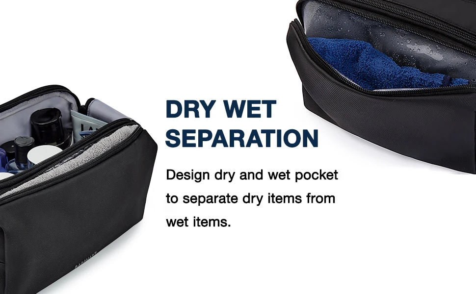 BAGSMART Toiletry Bag Men Large Capacity Men's Necessaire Travel Makeup Bag Waterproof Women Cosmetic Travel Organizer