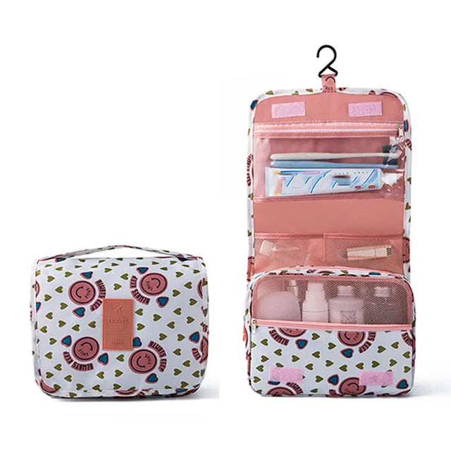 Multifunctional Travel Hook Wash Bag Cosmetics Storage Bag Waterproof Toiletries Beauty Organizer Ladies Bathroom Storage Bag
