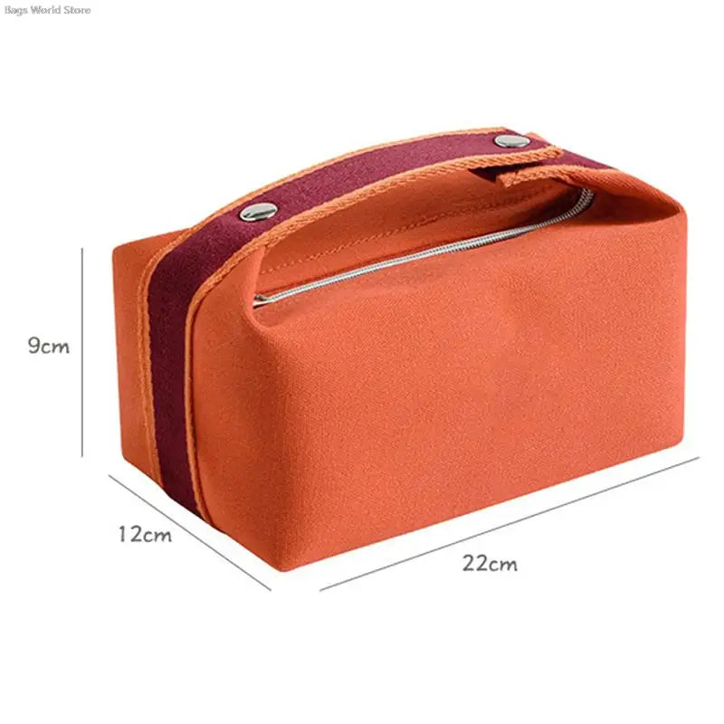 Trousse toilette écru femme – Compacte toile épaisse – Chic & voyage