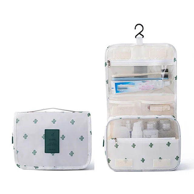 Multifunctional Travel Hook Wash Bag Cosmetics Storage Bag Waterproof Toiletries Beauty Organizer Ladies Bathroom Storage Bag