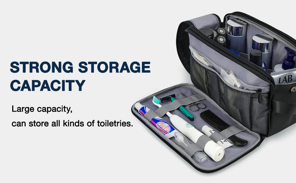 BAGSMART Toiletry Bag Men Large Capacity Men's Necessaire Travel Makeup Bag Waterproof Women Cosmetic Travel Organizer