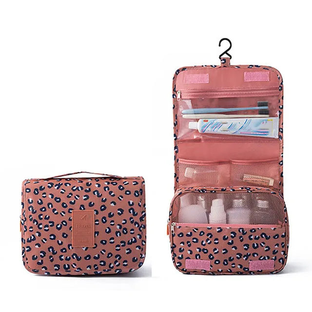 Multifunctional Travel Hook Wash Bag Cosmetics Storage Bag Waterproof Toiletries Beauty Organizer Ladies Bathroom Storage Bag