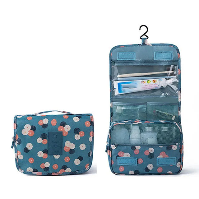 Multifunctional Travel Hook Wash Bag Cosmetics Storage Bag Waterproof Toiletries Beauty Organizer Ladies Bathroom Storage Bag