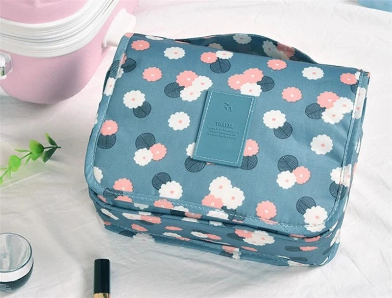 Multifunctional Travel Hook Wash Bag Cosmetics Storage Bag Waterproof Toiletries Beauty Organizer Ladies Bathroom Storage Bag