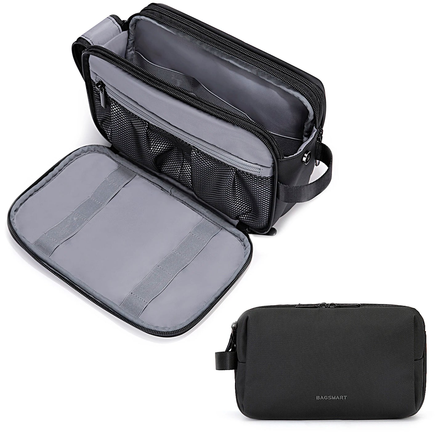 BAGSMART Toiletry Bag Men Large Capacity Men's Necessaire Travel Makeup Bag Waterproof Women Cosmetic Travel Organizer