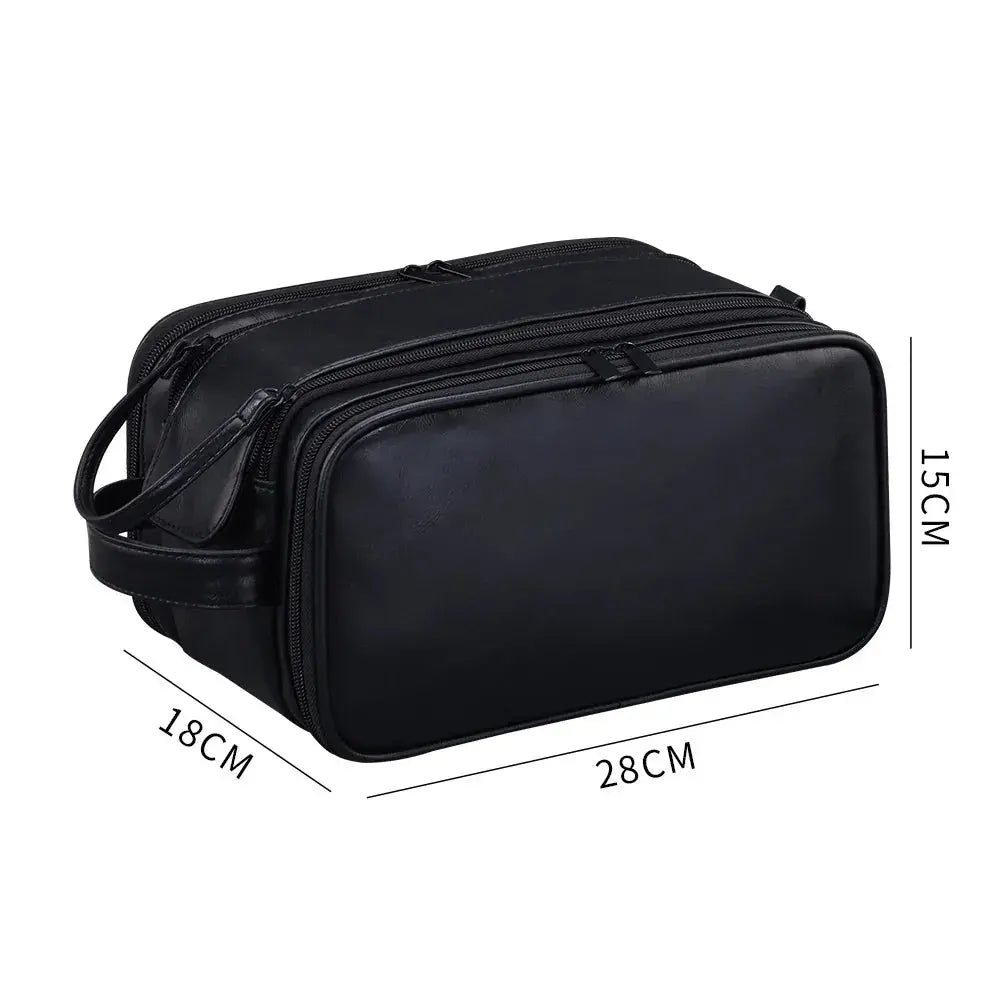 trousse homme noir XL large 18x28x15cm