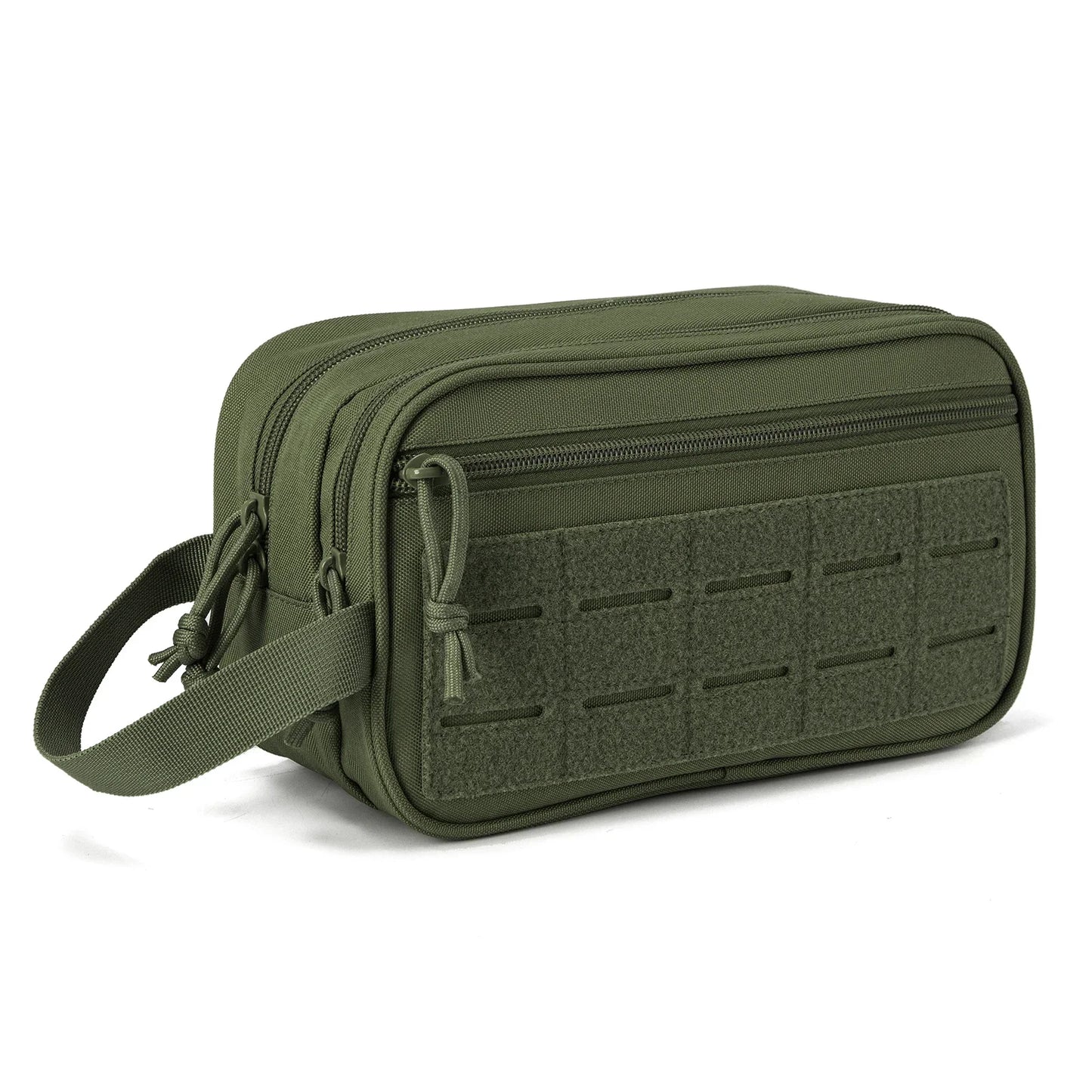 Trousse toilette homme kaki – nylon étanche 2L – voyage & bivouac