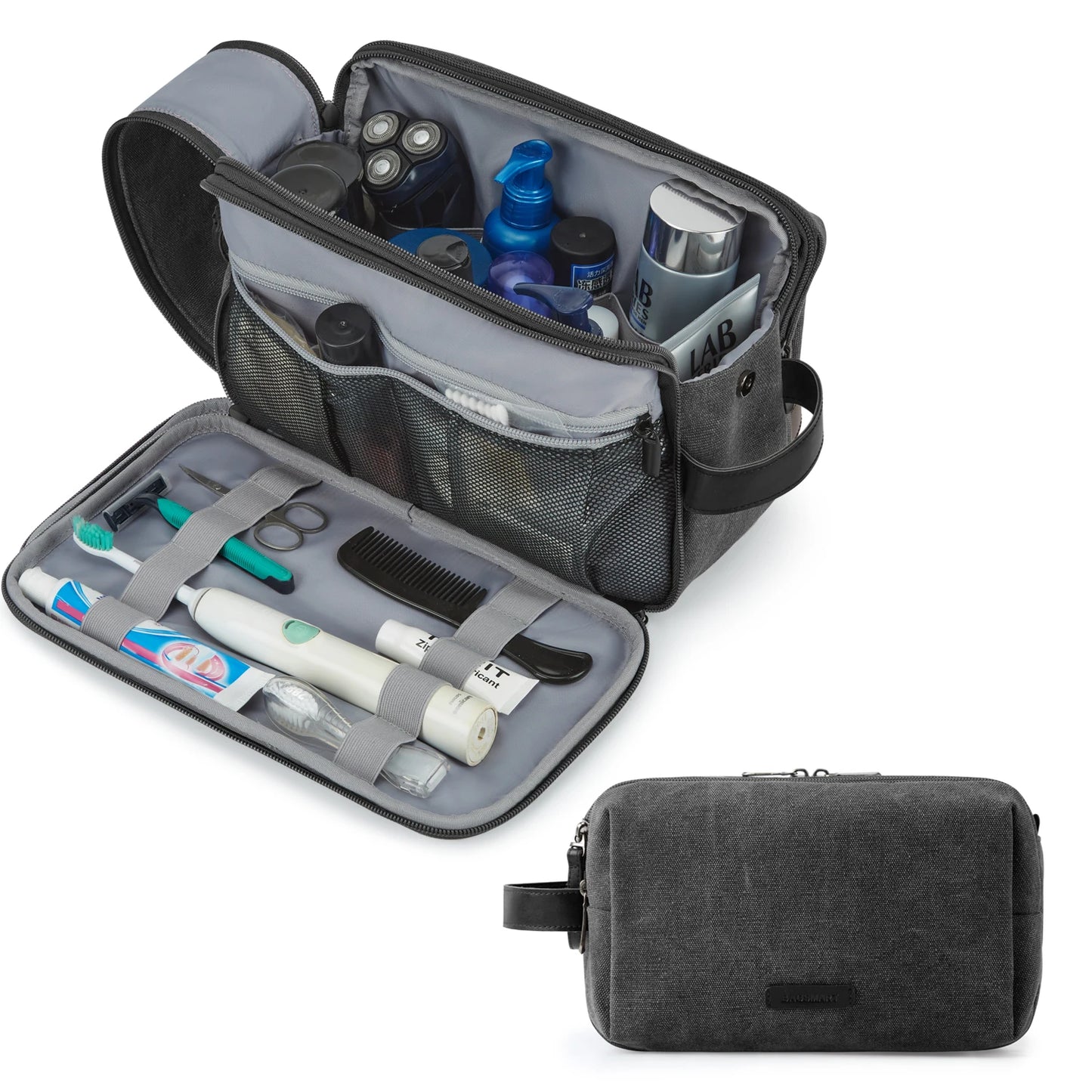 BAGSMART Toiletry Bag Men Large Capacity Men's Necessaire Travel Makeup Bag Waterproof Women Cosmetic Travel Organizer