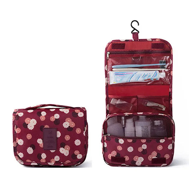 Multifunctional Travel Hook Wash Bag Cosmetics Storage Bag Waterproof Toiletries Beauty Organizer Ladies Bathroom Storage Bag