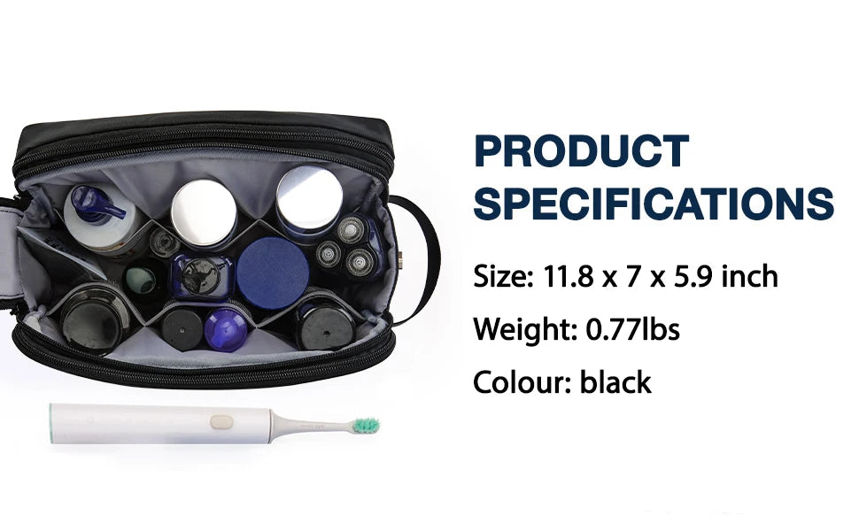 BAGSMART Toiletry Bag Men Large Capacity Men's Necessaire Travel Makeup Bag Waterproof Women Cosmetic Travel Organizer