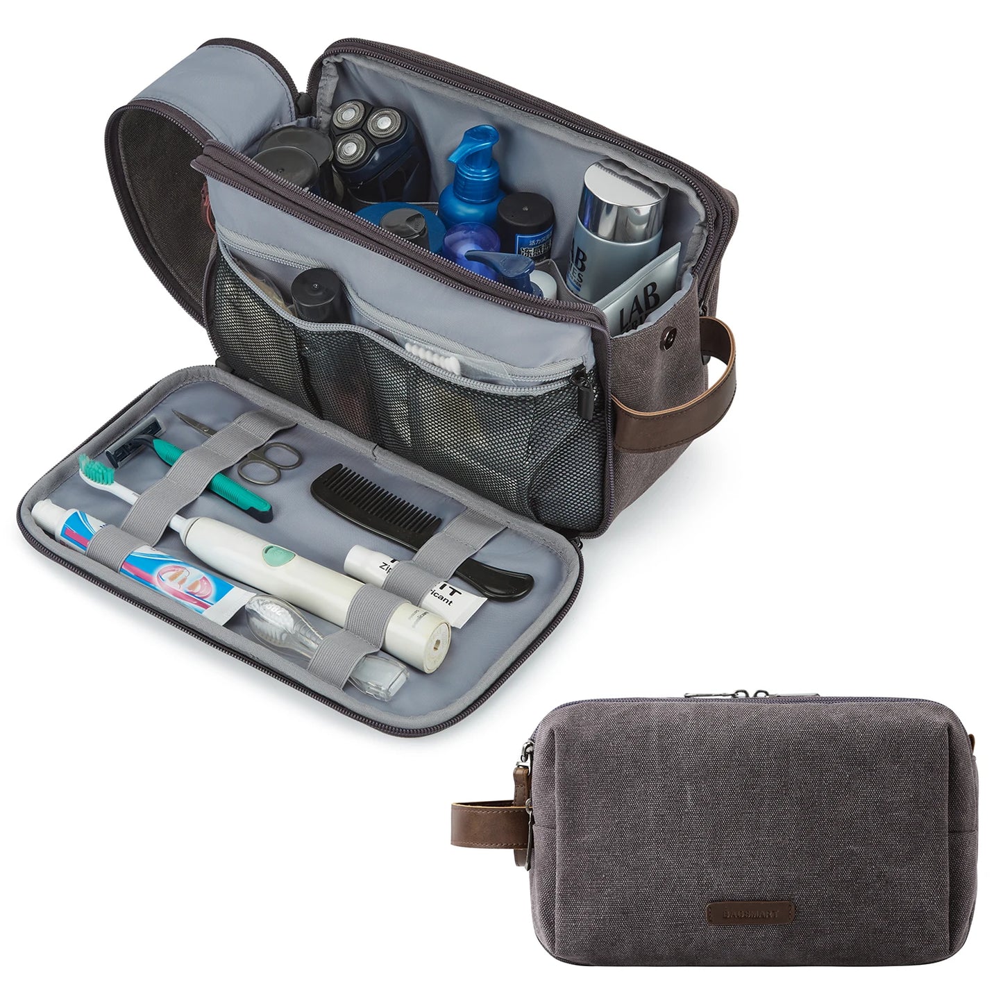 BAGSMART Toiletry Bag Men Large Capacity Men's Necessaire Travel Makeup Bag Waterproof Women Cosmetic Travel Organizer