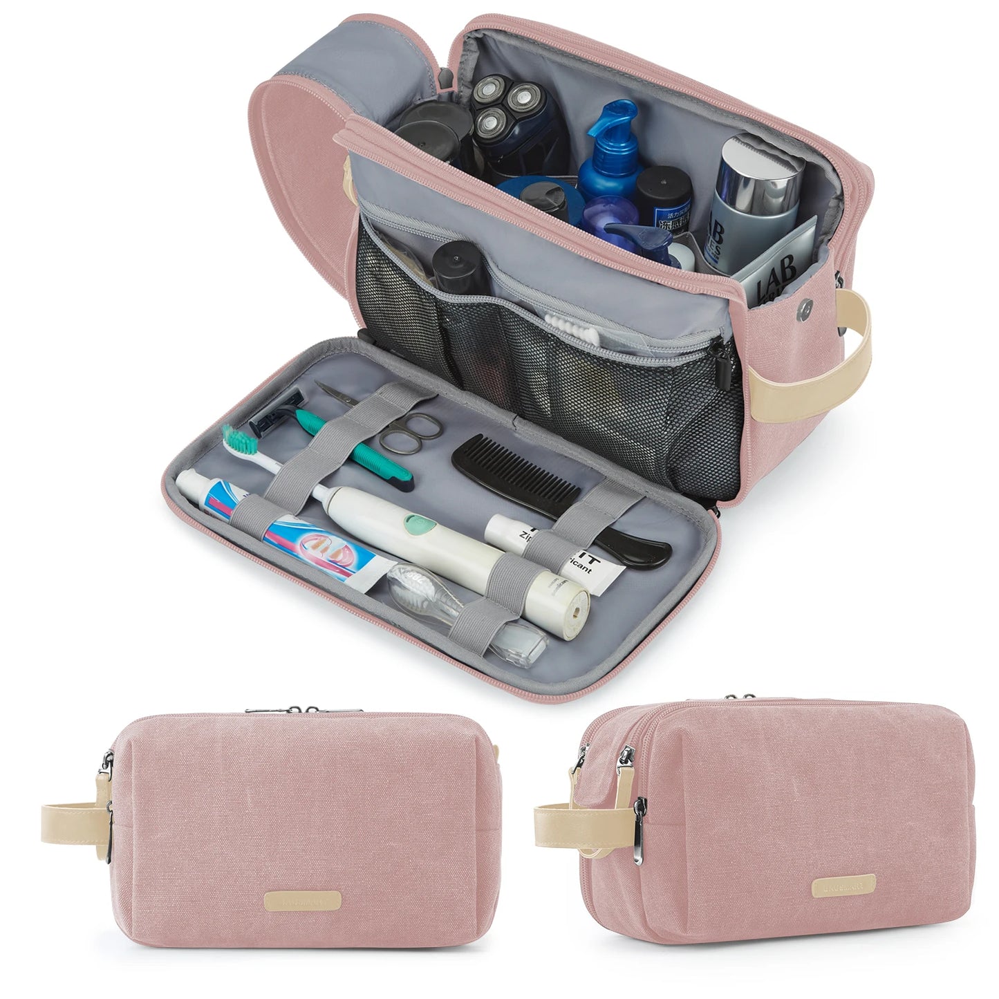 BAGSMART Toiletry Bag Men Large Capacity Men's Necessaire Travel Makeup Bag Waterproof Women Cosmetic Travel Organizer