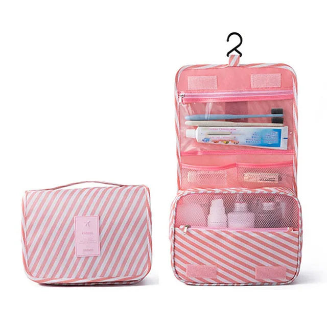 Multifunctional Travel Hook Wash Bag Cosmetics Storage Bag Waterproof Toiletries Beauty Organizer Ladies Bathroom Storage Bag