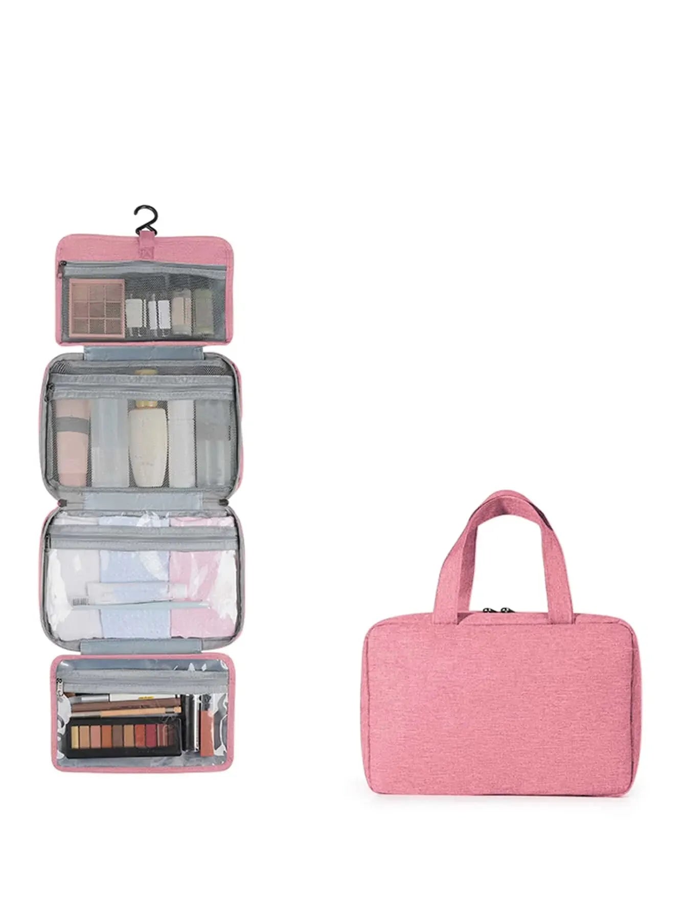 1pc Multi-Functional Foldable Dry And Wet Separation Toiletry Bag Storage Bag Cosmetic Bag Suitable For Women And Girls Travel