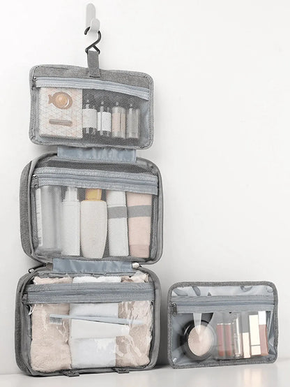 1pc Multi-Functional Foldable Dry And Wet Separation Toiletry Bag Storage Bag Cosmetic Bag Suitable For Women And Girls Travel