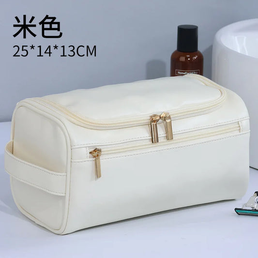 Trousse toilette blanche imperméable suspendue – 25x13x13cm