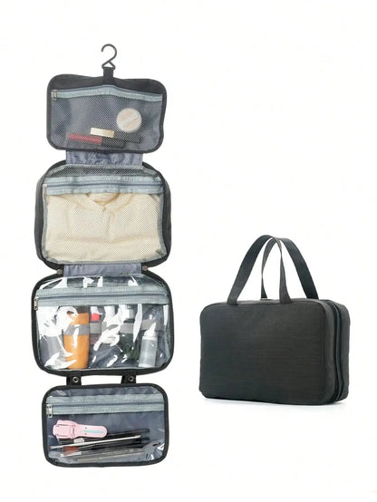 1pc Multi-Functional Foldable Dry And Wet Separation Toiletry Bag Storage Bag Cosmetic Bag Suitable For Women And Girls Travel