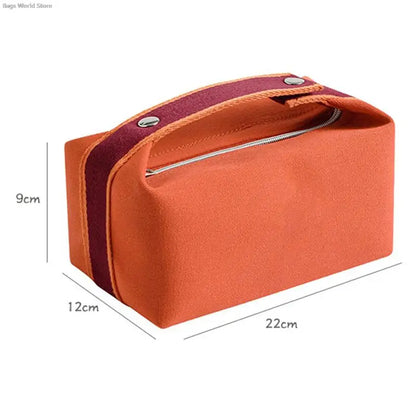 Trousse toilette écru femme – Compacte toile épaisse – Chic & voyage