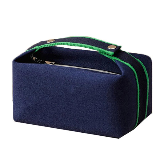 Trousse toilette homme toile bleu marine – Compacte – Voyage & sport